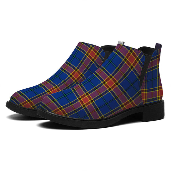 Traill (Trayle) Modern Tartan Flat Ankle Boots
