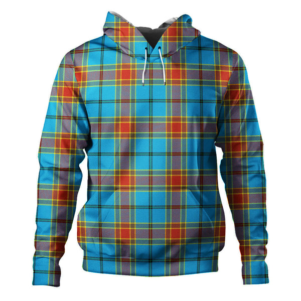 Traill (Trayle) Weathered Clan Badge Tartan Hoodie