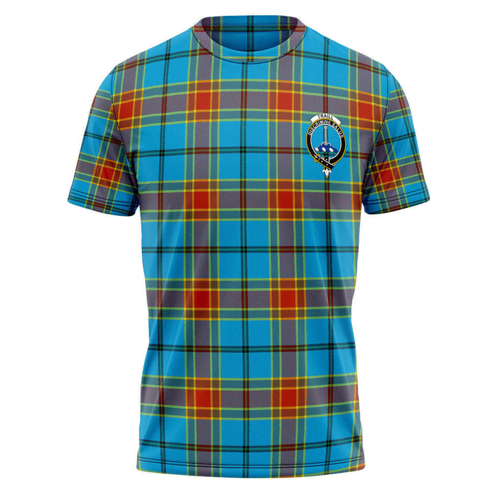 Traill (Trayle) Weathered Clan Badge Tartan T-Shirt