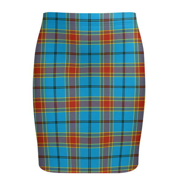 Traill (Trayle) Weathered Tartan Fitted Skirt