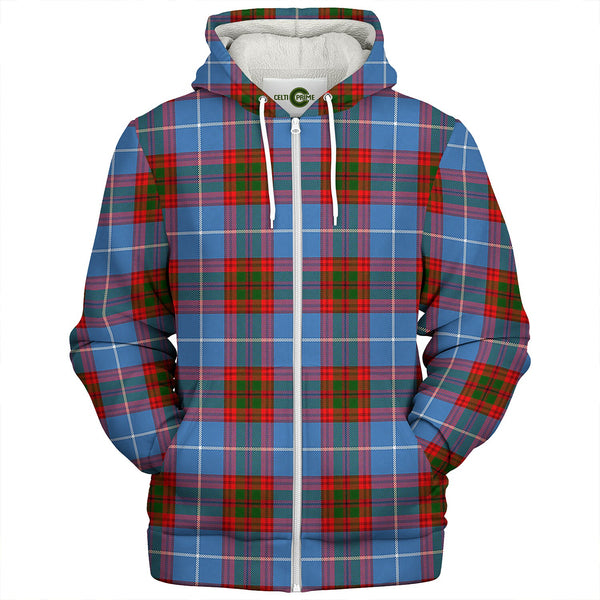 Trotter Clan Badge Tartan Sherpa Hoodie