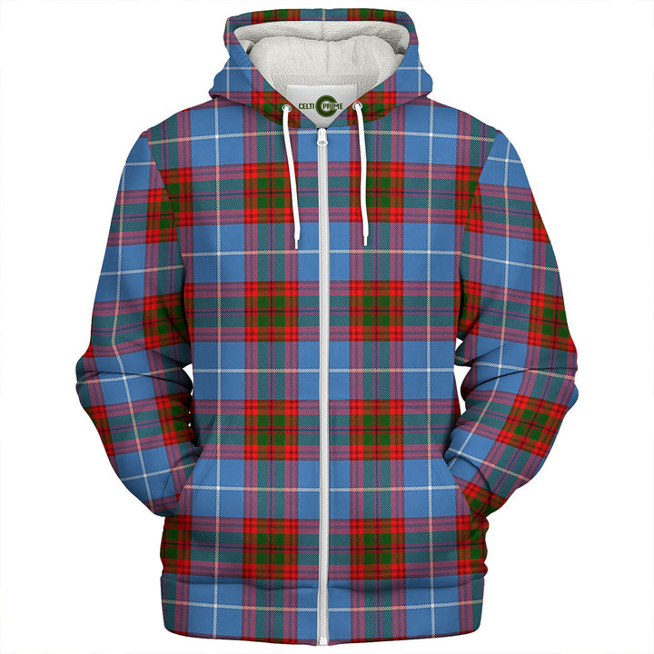Trotter Clan Badge Tartan Sherpa Hoodie