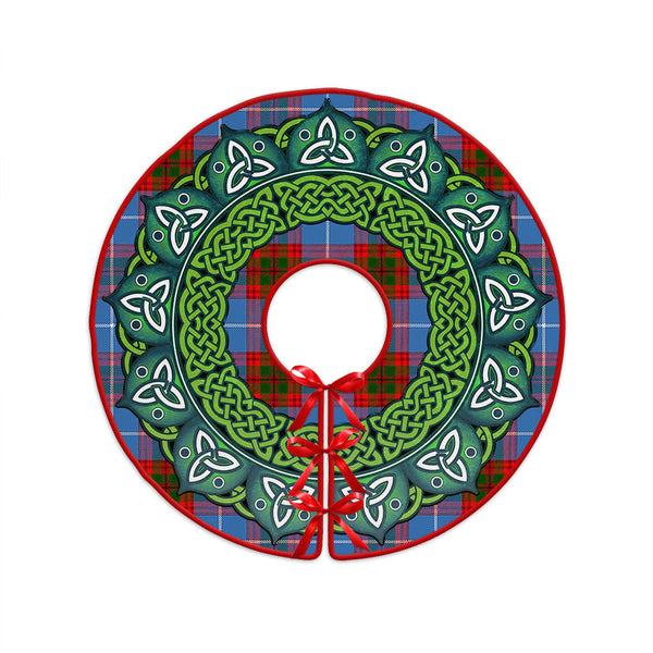 Trotter Clan Badge Tartan Christmas Tree Skirt Heritage Holiday Decor