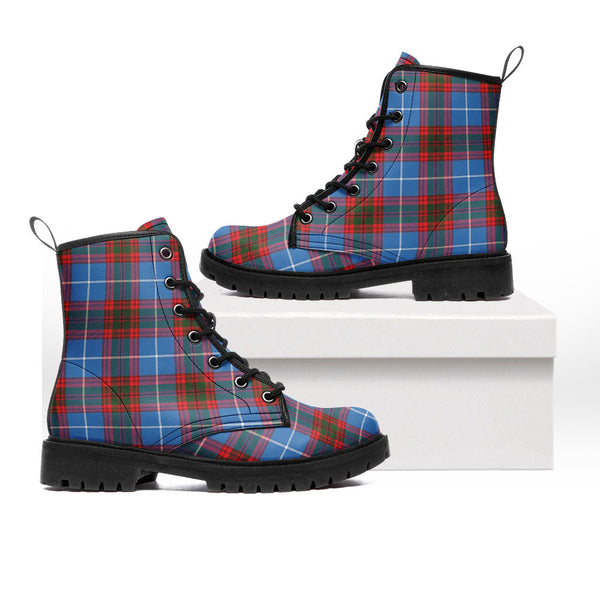 Trotter Clan Badge Tartan Leather Boots