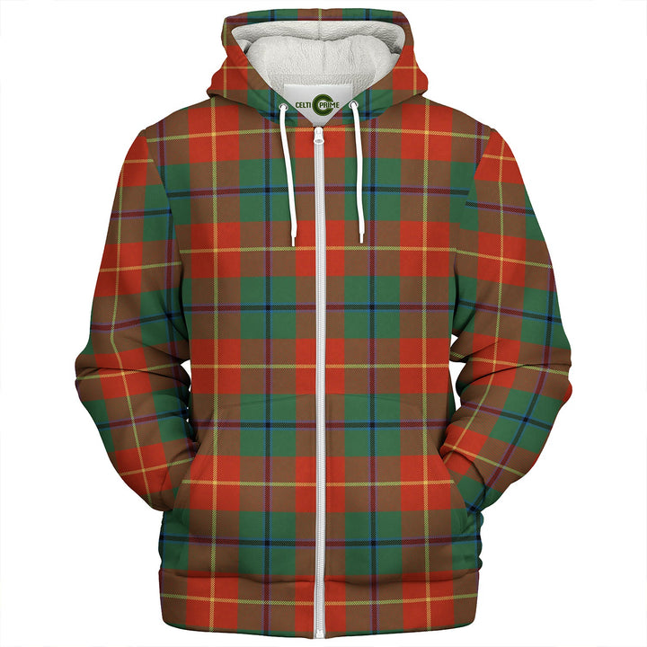 Turnbull Dress Ancient Clan Badge Tartan Sherpa Hoodie