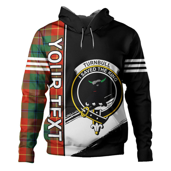 Turnbull Dress Ancient Clan Badge Tartan Hoodie Quarter Style Personalized