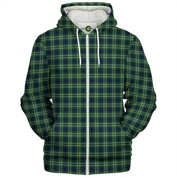 Tweedside District Clan Badge Tartan Sherpa Hoodie