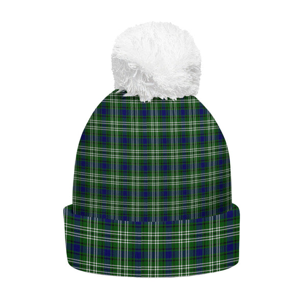 Tweedside District Clan Badge Tartan Bobble Beanie Hat