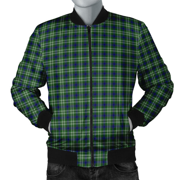 Tweedside District Clan Badge Tartan Bomber Jacket