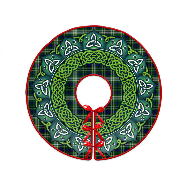 Tweedside District Clan Badge Tartan Christmas Tree Skirt Heritage Holiday Decor