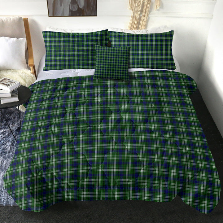 Tweedside District Clan Badge Tartan Comforter