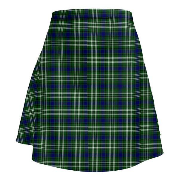Tweedside District Clan Badge Tartan Flared Skirt