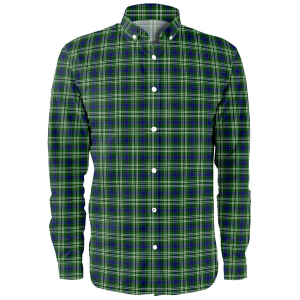 Tweedside District Clan Badge Tartan Long Sleeve Shirt