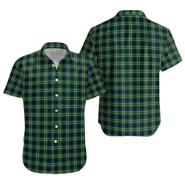 Tweedside District Clan Badge Tartan Short Sleeve Shirt