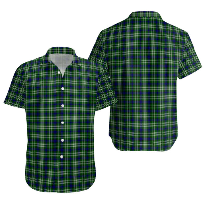 Tweedside District Clan Badge Tartan Short Sleeve Shirt