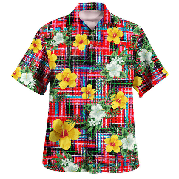 Udny Clan Badge Tartan Hawaiian Shirt Summer Vibes Style