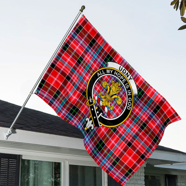 Udny Clan Badge Tartan House Flag