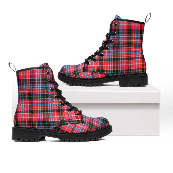 Udny Clan Badge Tartan Leather Boots