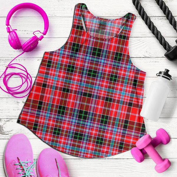 Udny Clan Badge Tartan Women Racerback Tank Top