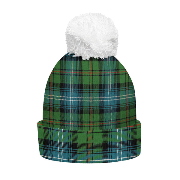 Urquhart Ancient Clan Badge Tartan Bobble Beanie Hat