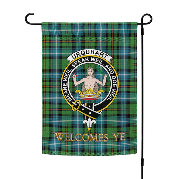 Urquhart Ancient Clan Badge Tartan Garden Flag