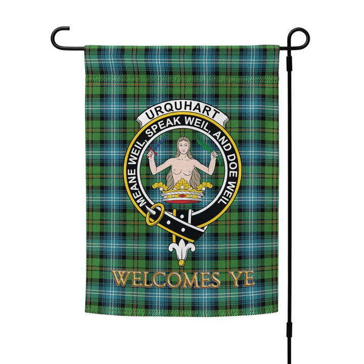 Urquhart Ancient Clan Badge Tartan Garden Flag