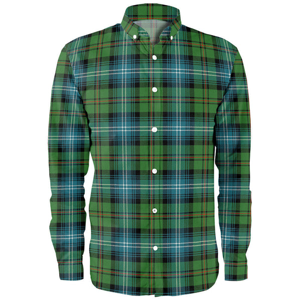 Urquhart Ancient Clan Badge Tartan Long Sleeve Shirt