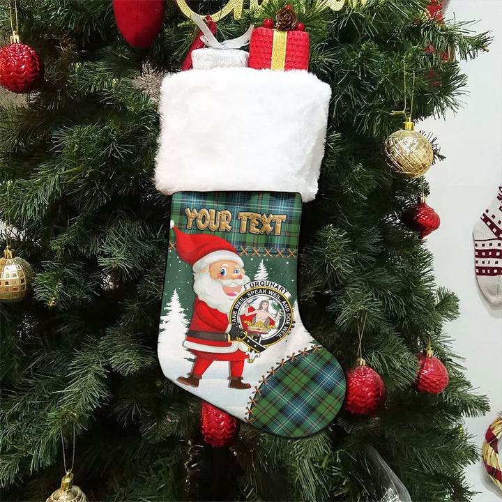 Urquhart Ancient Clan Badge Tartan Christmas Stocking Holiday Blessings Merry Christmas Joy