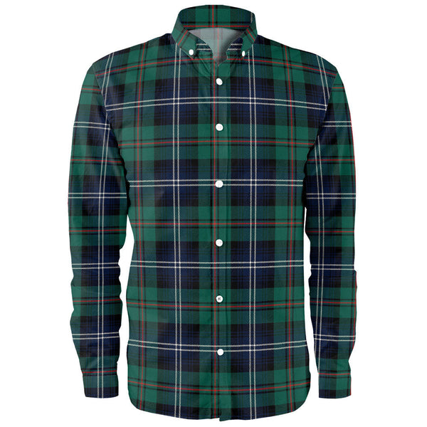 Urquhart Modern Clan Badge Tartan Long Sleeve Shirt