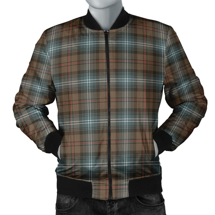 Urquhart Weathered Clan Badge Tartan Bomber Jacket