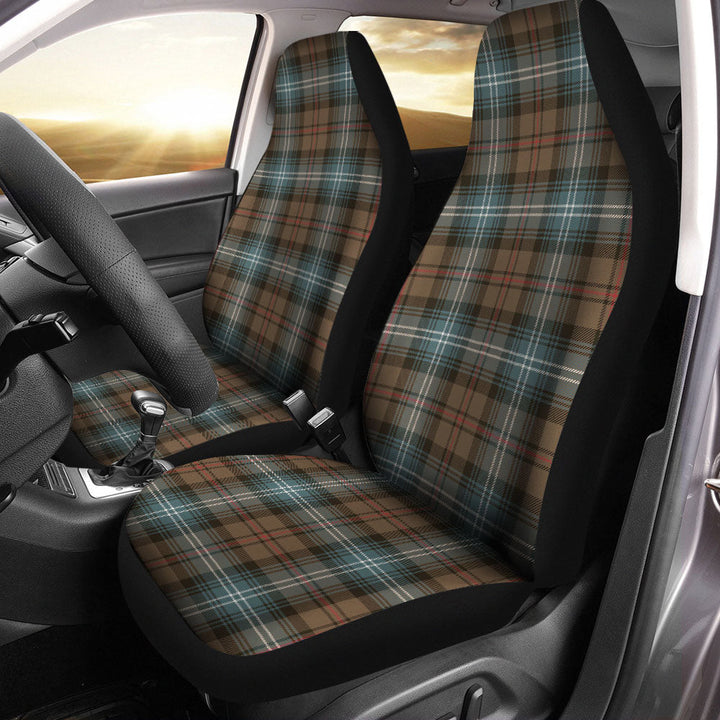 Urquhart Weathered Clan Badge Tartan Car Seat Covers