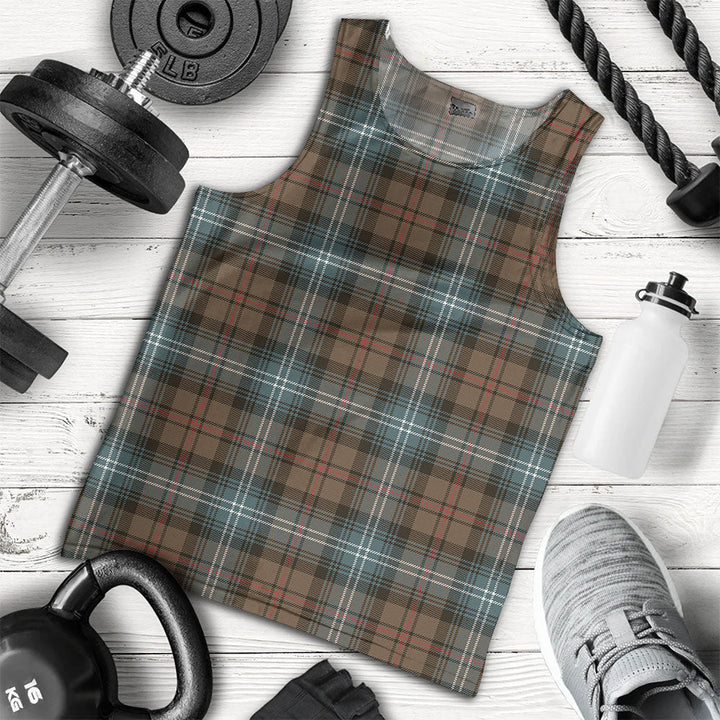 Urquhart Weathered Clan Badge Tartan Men Tank Top