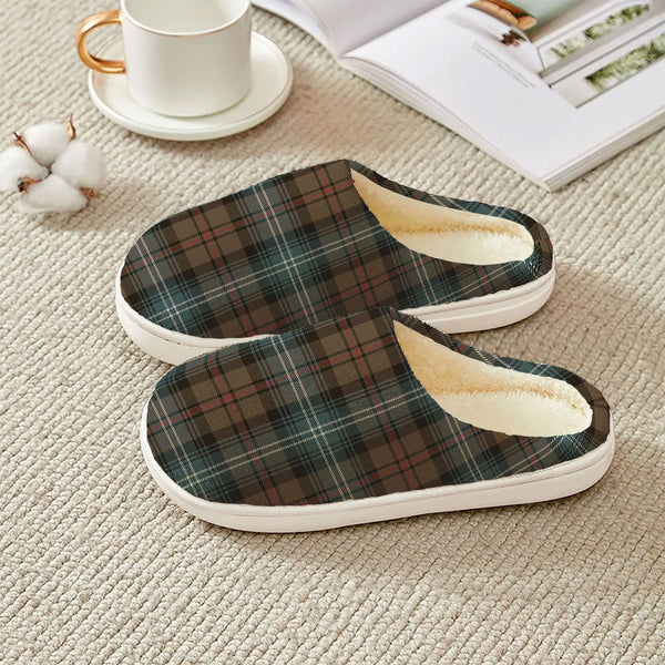 Urquhart Weathered Clan Badge Tartan Plush Slipper
