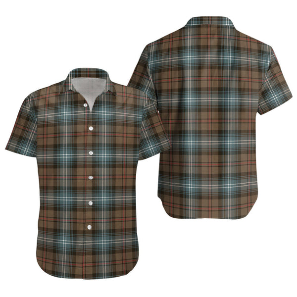 Urquhart Weathered Clan Badge Tartan Short Sleeve Shirt