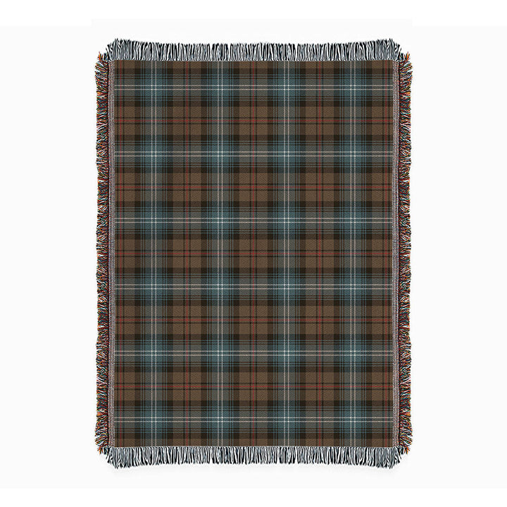 Urquhart Weathered Clan Badge Tartan Woven Blanket
