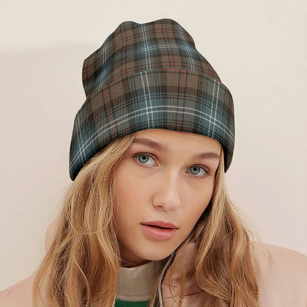 Urquhart Weathered Tartan Knitted Beanie