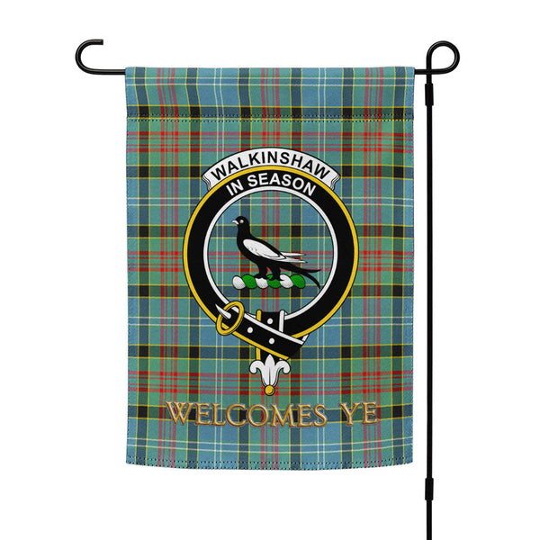 Walkinshaw Clan Badge Tartan Garden Flag