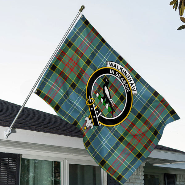Walkinshaw Clan Badge Tartan House Flag