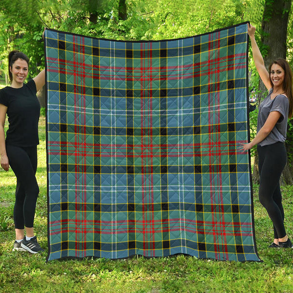 Walkinshaw Clan Badge Tartan Premium Quilt