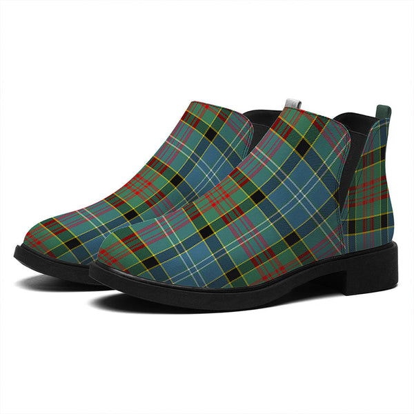 Walkinshaw Tartan Flat Ankle Boots