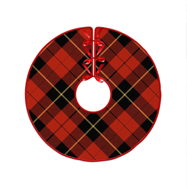 Wallace (Wallas) Ancient Clan Badge Tartan Christmas Tree Skirt