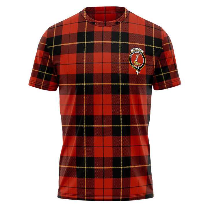 Wallace (Wallas) Ancient Clan Badge Tartan T-Shirt