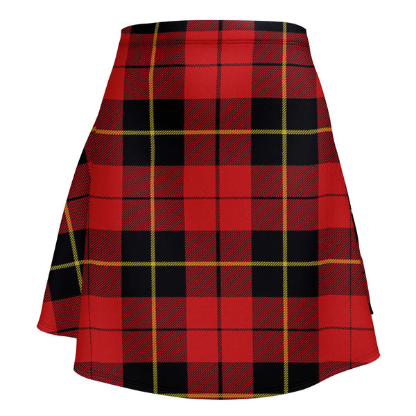 Wallace (Wallas) Modern Clan Badge Tartan Flared Skirt