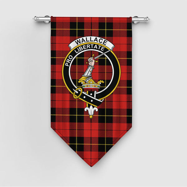 Wallace (Wallas) Modern Clan Badge Tartan Gonfalon