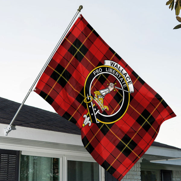 Wallace (Wallas) Modern Clan Badge Tartan House Flag
