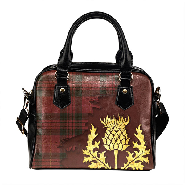 Wanstall Weathered Tartan Shoulder Handbag Thistle Oldest Style