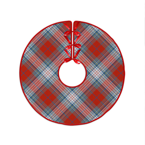 Warden Ancient Clan Badge Tartan Christmas Tree Skirt