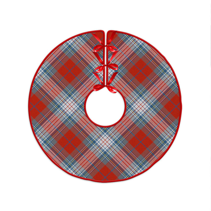 Warden Ancient Clan Badge Tartan Christmas Tree Skirt