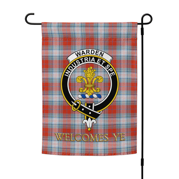 Warden Ancient Clan Badge Tartan Garden Flag