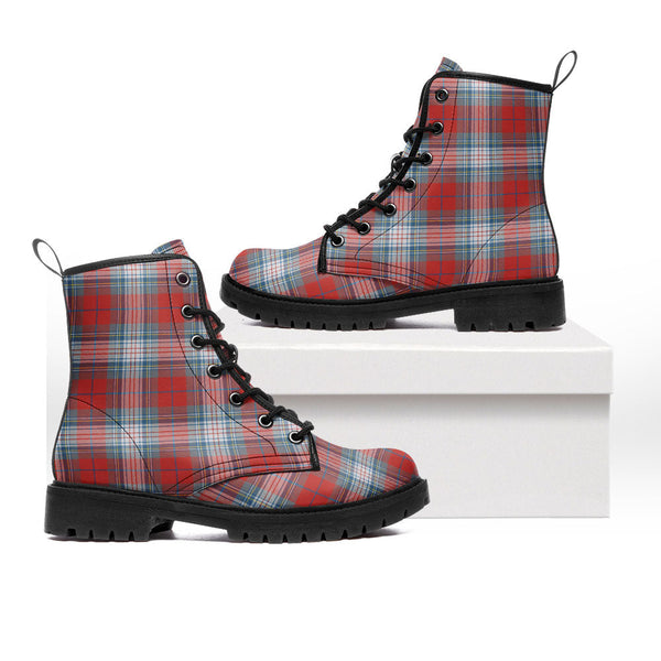 Warden Ancient Clan Badge Tartan Leather Boots